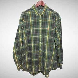 Polo Ralph Lauren Shirt Mens XL Long Sleeve Green Button Down Blake Pre Owned